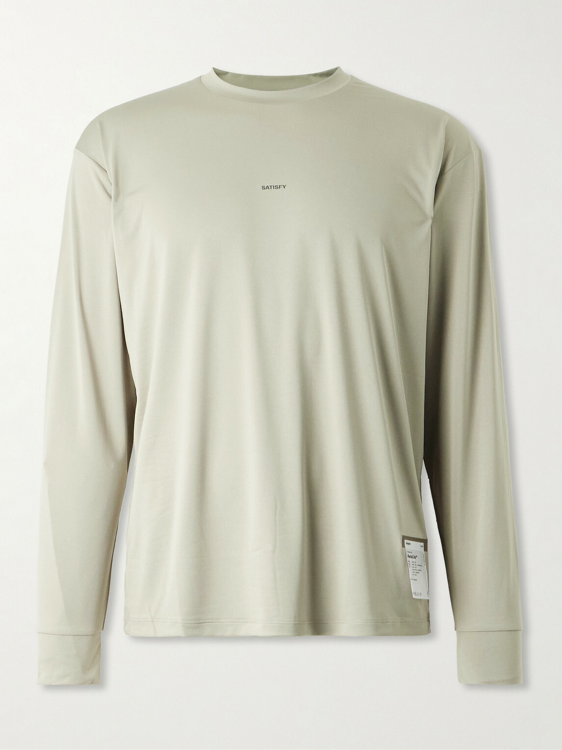 Satisfy - Logo-Print Recycled AuraLite™ T-Shirt - Brown