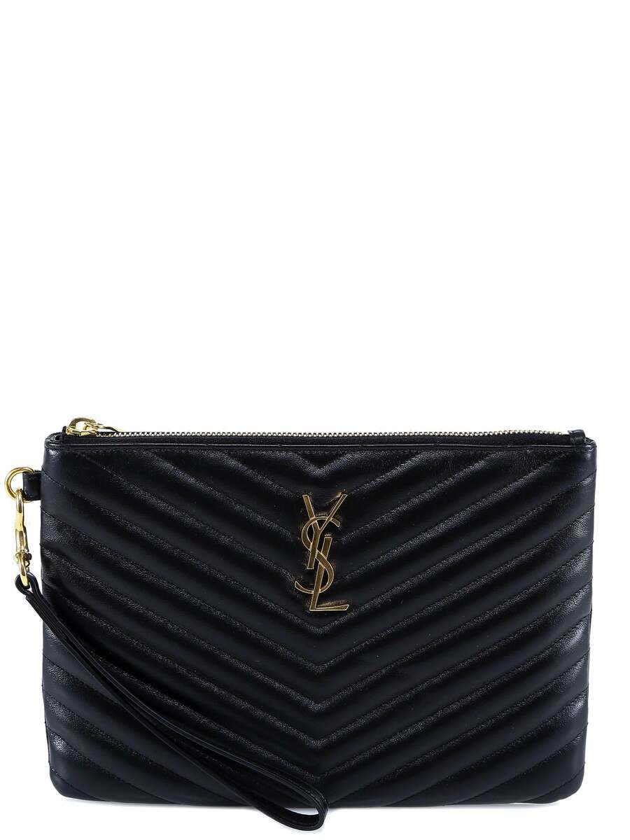 Saint Laurent Clutch Black Womens Saint Laurent
