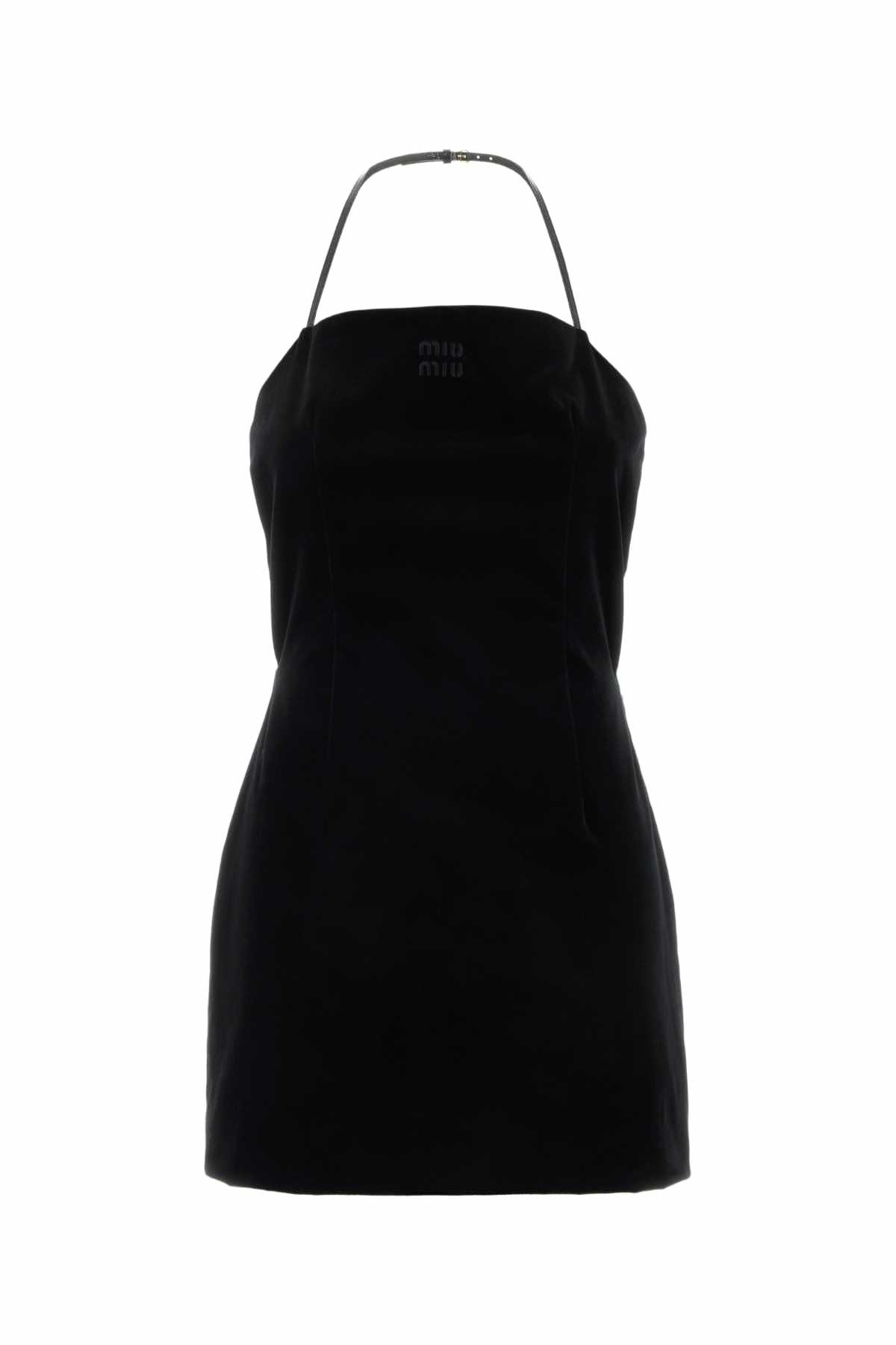 【送料&関税込】Miu Miu Black Stretch Nylon Mini Dress Mini dress Miu Miu Black size 40 IT in Synthetic - 45829015