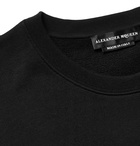 Alexander McQueen - Embroidered Loopback Cotton-Jersey Sweatshirt - Men - Black