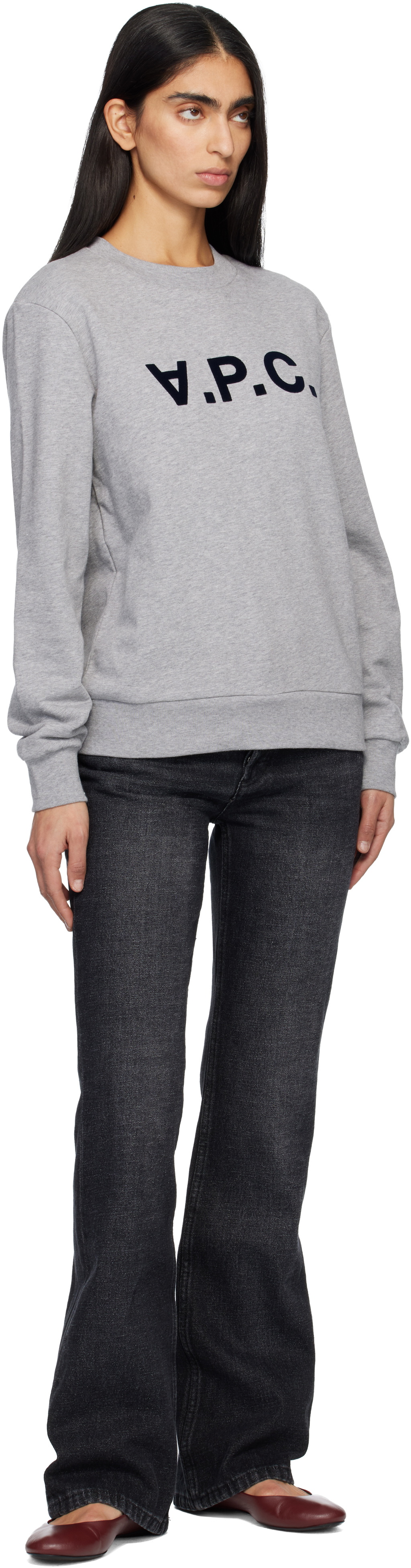 A.P.C. Gray Standard Grand 'VPC' Sweatshirt