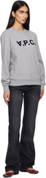 A.P.C. Gray Standard Grand 'VPC' Sweatshirt