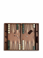 L'Objet Brown Matis Wood Backgammon Set
