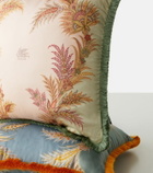 Etro Pegaso floral cotton cushion