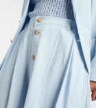 Polo Ralph Lauren A-line denim midi skirt