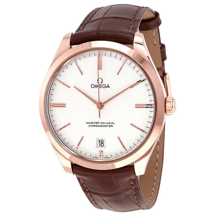Photo: Omega De Ville Tresor Silver Dial 18k Sedna Rose Gold Mens Watch 432.53.40.21.02.002