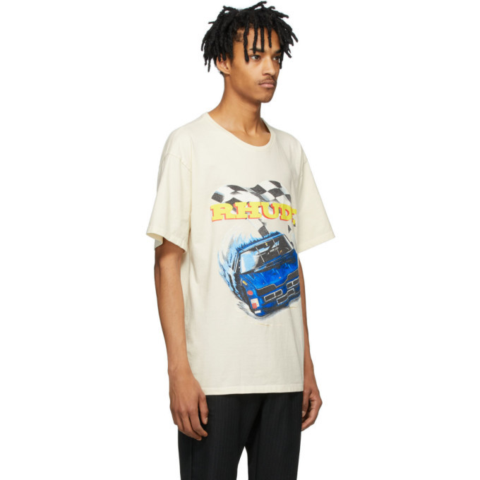 Rhude Off-White Nascar Race T-Shirt Rhude