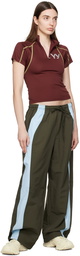 OPEN YY Khaki Color Block Lounge Pants