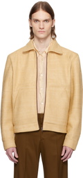 CMMN SWDN Beige Shelby Raffia Jacket