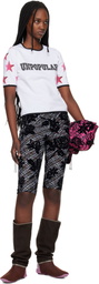 Chopova Lowena White 'Unpopular' Fitted Jersey T-shirt