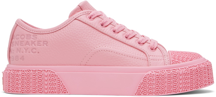 Photo: Marc Jacobs Pink 'The Leather' Sneaker