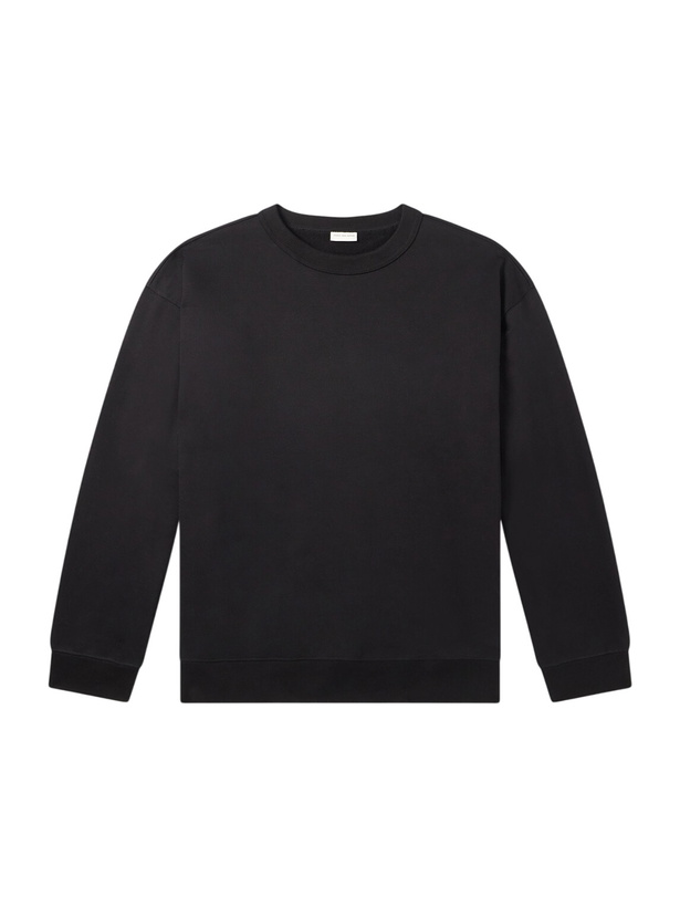 Photo: Dries Van Noten - Cotton-Jersey Sweatshirt - Black