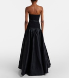 Rebecca Vallance Zendaya satin-paneled bustier gown