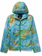 Moncler Grenoble - Easton Printed GORE-TEX Paclite® Hooded Jacket - Blue