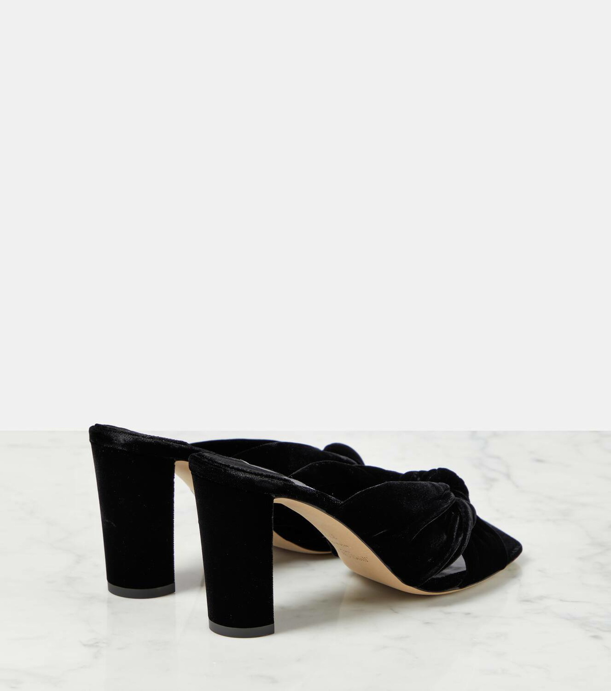 Jimmy Choo Avenue 85 velvet mules Jimmy Choo