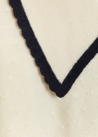Frame Pointelle Cashmere Cardigan Cream