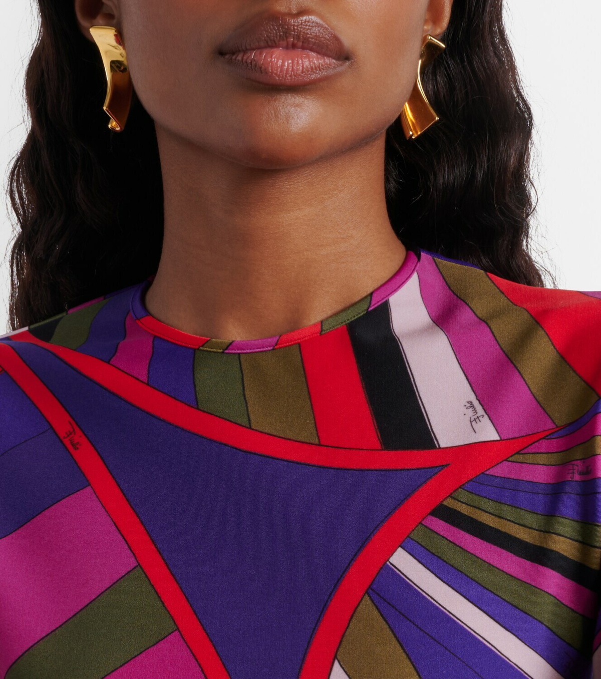 Pucci Printed jersey minidress