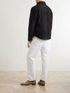 RRL - Embroidered Suede Jacket - Black