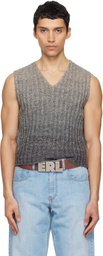ERL Gray Gradient Sweater Vest