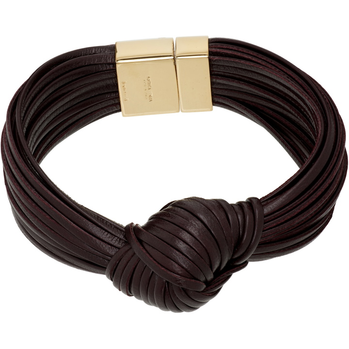 Photo: Bottega Veneta Knot Leather Bracelet