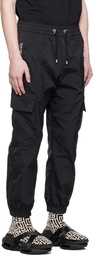 Balmain Black Drawstring Cargo Pants