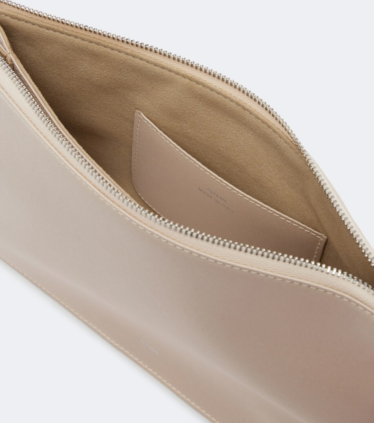 Toteme Threefold satin clutch