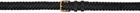 Recto Black Woven Belt