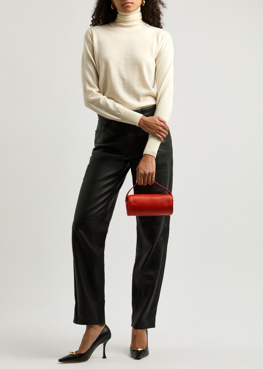 Forte_forte Roll-neck Wool Jumper Cream