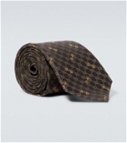 Gucci GG Horsebit jacquard silk tie