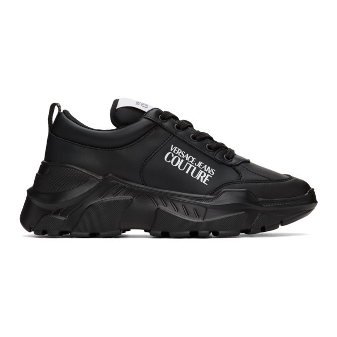 Photo: Versace Jeans Couture Black Logo Low-Top Sneakers