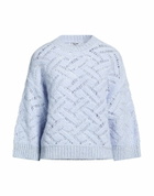 Peserico Womens Sweater Sky in Blue