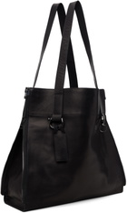 YOHJI YAMAMOTO Black Zipper Tote