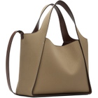 Stella McCartney Khaki Logo Crossbody Tote