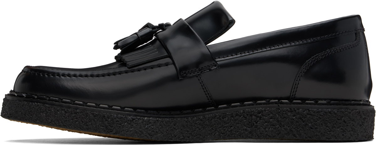 Fred Perry Black George Cox Edition Leather Tassel Loafers