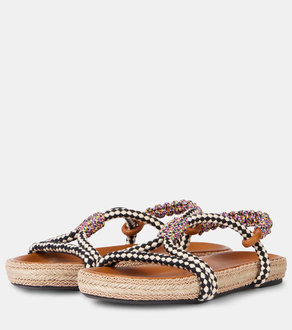 Isabel Marant Waltee leather-trimmed espadrilles