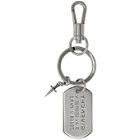 Givenchy Silver Plate Keychain