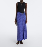 Christopher Esber Ruched Orbit bandana maxi skirt