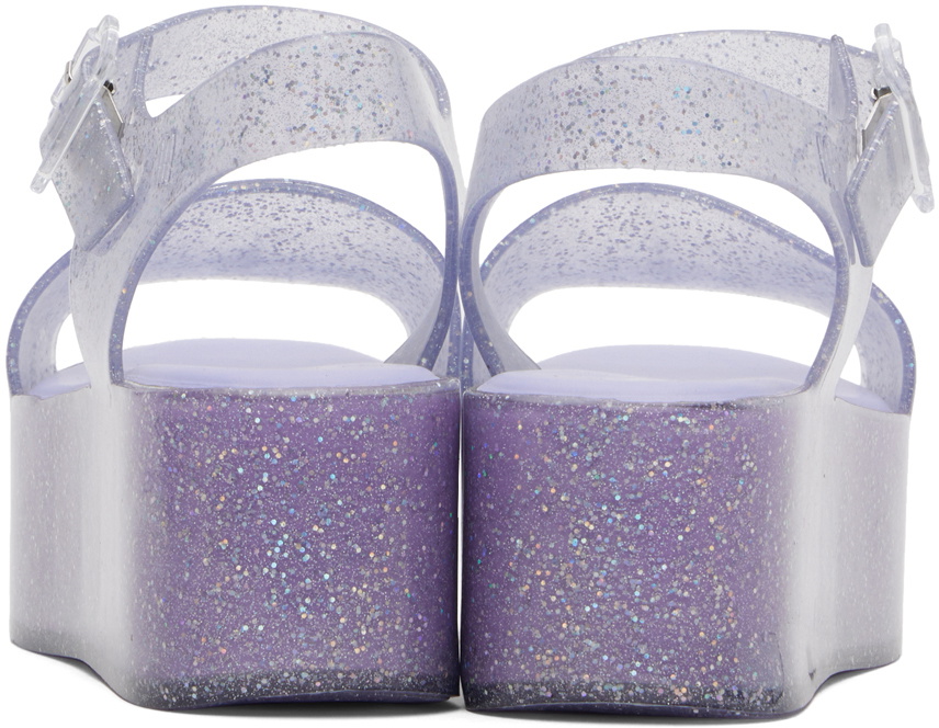 Melissa Blue Mar Platform Sandals