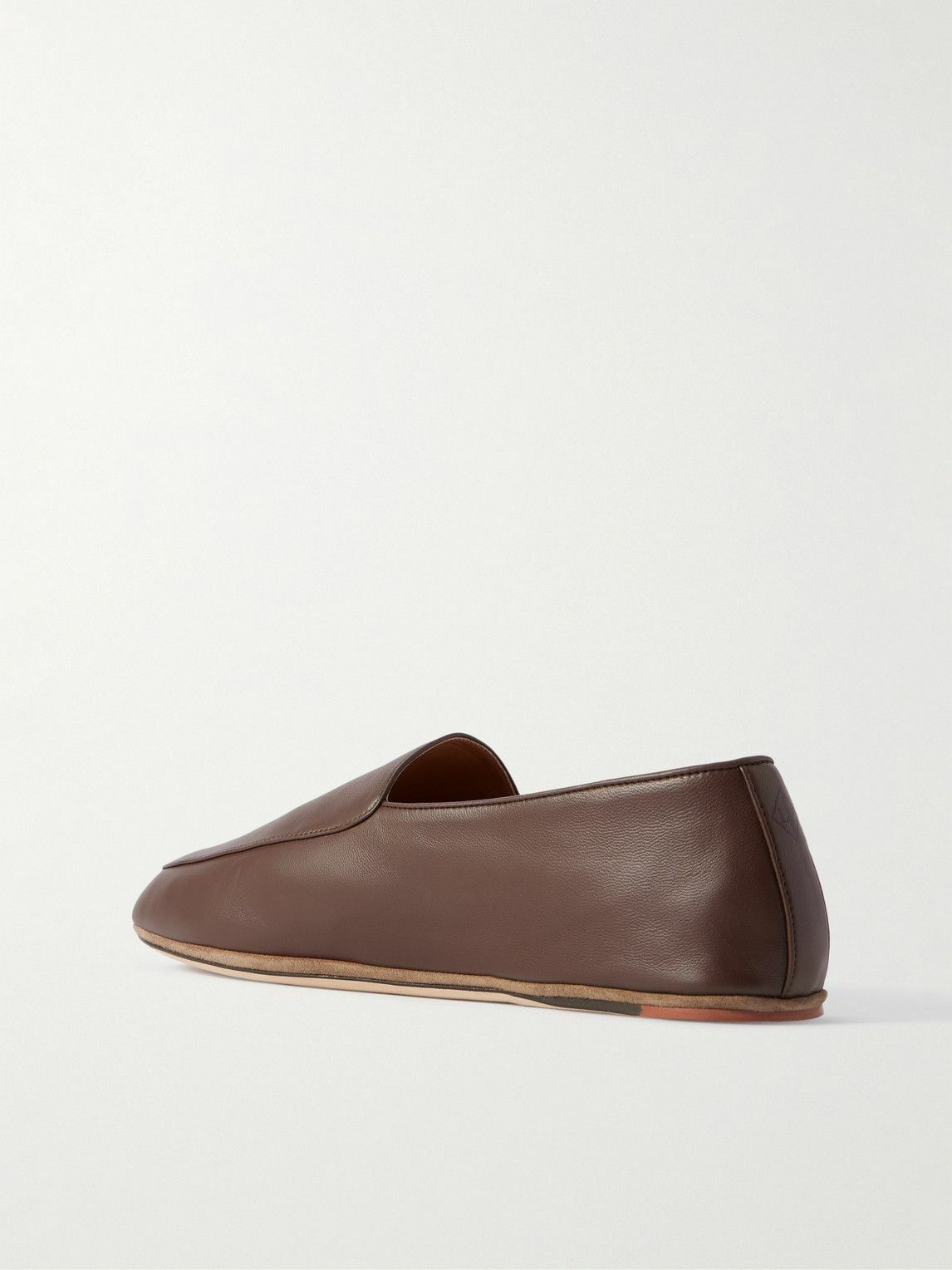 Loro Piana - Anton Walk Leather Loafers - Brown