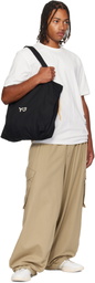 Y-3 Black 'Y-3' Canvas Tote
