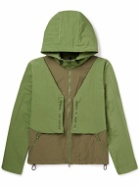 SAIF UD DEEN - Action Two-Tone Shell Jacket - Green