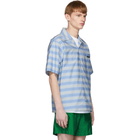 Prada Blue Striped Bahama Shirt