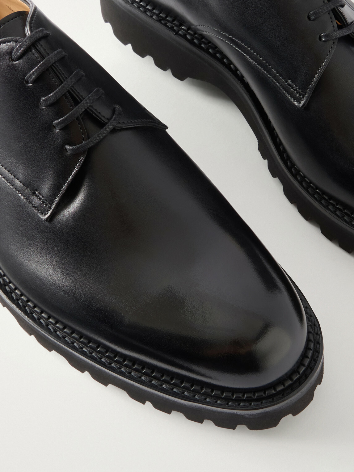 John Lobb - Tenby Leather Derby Shoes - Black