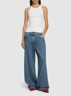 THE ATTICO Low Rise Wide Jeans