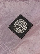Stone Island - Straight-Leg Mid-Length Logo-Appliquéd Nylon Metal Swim Shorts - Pink
