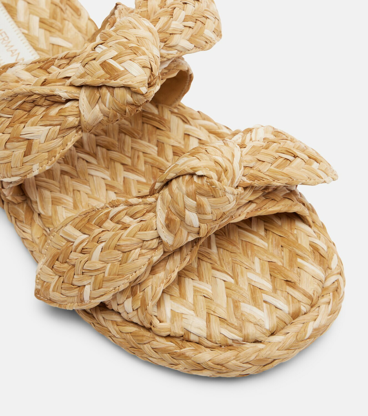 Zimmermann Carousel raffia espadrille slides