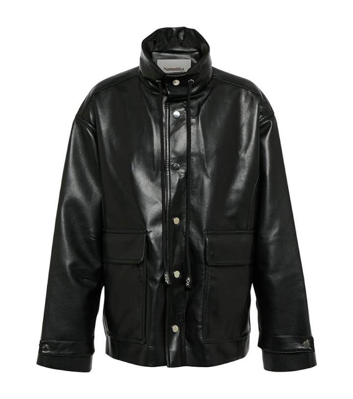 Photo: Nanushka - Elias regenerated leather jacket