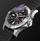 Breitling - Avenger II GMT Automatic 43mm Steel and Rubber Watch - Men - Black