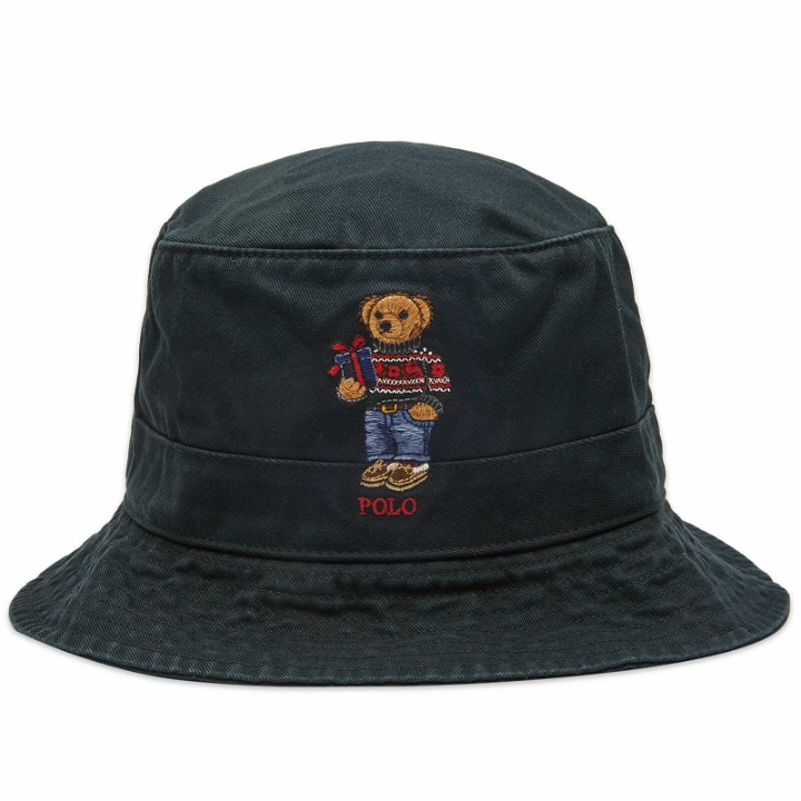 Photo: Polo Ralph Lauren Men's Holiday Bear Bucket Hat in Multi