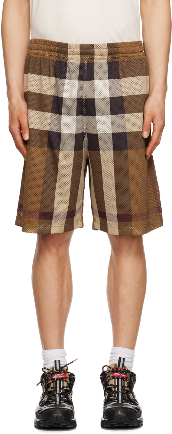 Burberry Brown Check Shorts Burberry
